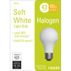 GE 43 W A19 A-Line Halogen Bulb 620 lm Soft White 4 pk