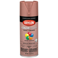 COLORmaxx Spray Paint, Rose Gold, Metallic, 12-oz.