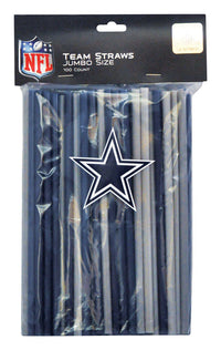 Gameday Greats  Dallas Cowboys  Straws  Plastic  100 pk