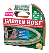 Metal Garden Hose Silver Stainless Steel Garden Hose 75 L ft. x 5/8 Dia. in.