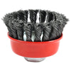 Forney  M10 x 1.25 in.  x 2.75 in. Dia. Coarse  Cup Brush  Steel  1 pc.