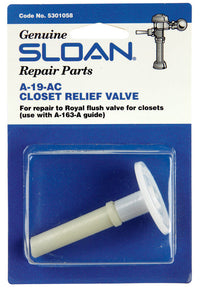 Sloan Closet Relief Valve White Plastic