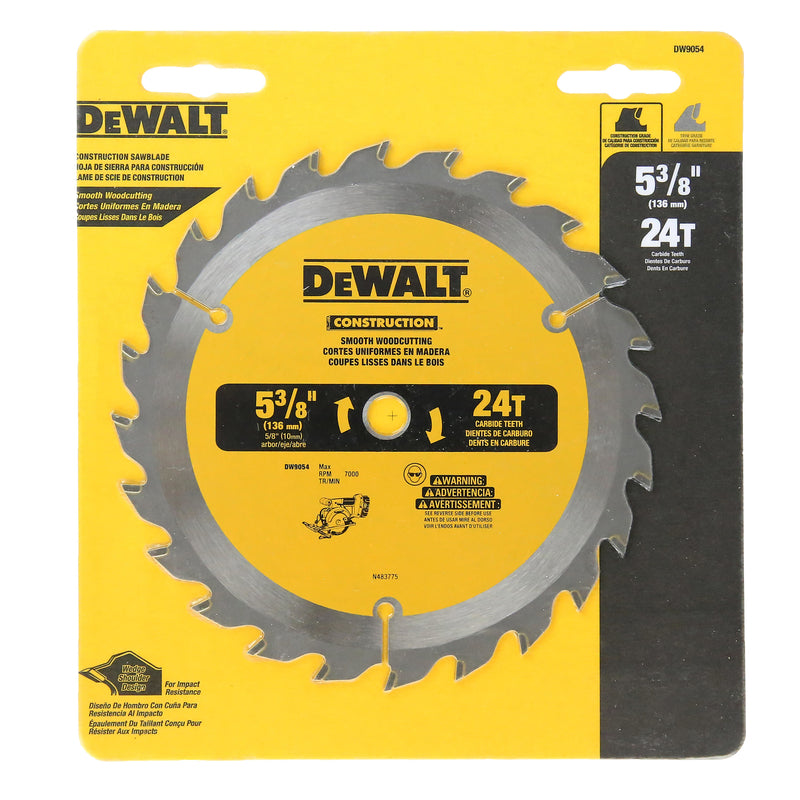 BLACK+DECKER & DeWALT 6 1/2 Carbide Circular Saw Blade Set, With 5/8  Arbor