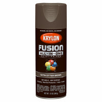 Fusion All-In-One Spray Paint + Primer, Satin Otter Brown, 12-oz.