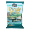 Lundberg Family Farms Sesame Seaweed Rice Chips - Case of 12 - 6 oz.