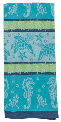 Kay Dee R2818 20 X 28 Blue & Green Sea Life Towel (Pack of 6)