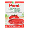 Pomi Tomatoes - Tomatoes Strained - Case of 12 - 26.46 OZ