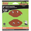 Gator 5 in. Aluminum Oxide Hook and Loop Sanding Disc 120 Grit Fine 5 pk