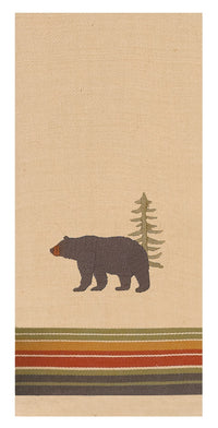 Kay Dee R2118 8 X 28 Bear Embroidered Tea Towel (Pack of 6)