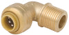 SharkBite 1/4 in. Push X 3/8 in. D MPT Brass Dishwasher Elbow