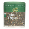 Simply Organic Basil Leaf - Organic - Sweet - Cut and Sifted - .18 oz - Case of 6