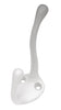 Hickory Hardware Large White Zinc 3 in. L Utility Hook 1 pk