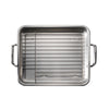 13.5 in Prima Stainless Steel Roasting Pan - Includes Basting Grill