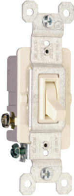 15A Light Almond 3-Way Toggle Switch