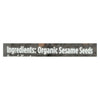 Spicely Organics - Organic Sesame - Black - Case of 3 - 2 oz.