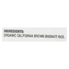 Lundberg Family Farms Organic Rice Brown Basmati - Single Bulk Item - 25LB