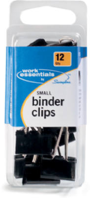 Acco Medium Black/Silver Binder Clips 12 each