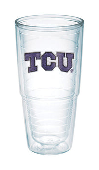 Tervis Collegiate Tritan TCU Horned Frogs Microwave Safe Clear BPA Free Tumbler 24 oz.