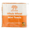 Divina - Whole Wheat Mini Toasts - Case of 24 - 2.8 oz.