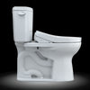 TOTO® WASHLET+®  Drake® II Two-Piece Elongated 1.28 GPF Toilet and WASHLET+® S500e Contemporary Bidet Seat, Cotton White - MW4543046CEFG#01