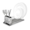 Polder 5 in. L X 14 in. W X 6.5 in. H Silver Stainless Steel Dish Rack