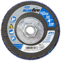 Norton BlueFire 4-1/2 in. D X 5/8-11 in. Zirconia R884P Flap Disc 80 Grit 1 pk