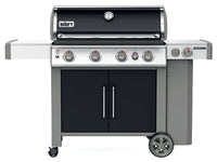 Genesis II E-435 4-Burner LP Gas Grill, 48,000-BTUs + Side & Sear Burners, Black