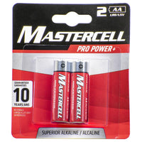 Dorcy Mastercell AA Alkaline Batteries 2 pk Carded