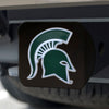 Michigan State University Black Metal Hitch Cover - 3D Color Emblem