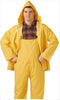 PVC on Polyester Rainwear .35-Mm Suit, Yellow, Large