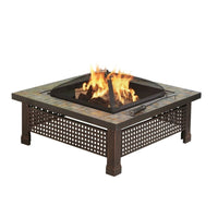 Pleasant Hearth Bradford Modern Wood Fire Pit Steel