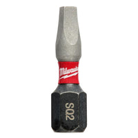 Milwaukee Shockwave Square #2 X 1 in. L Screwdriver Bit Steel 5 pk