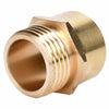 Threaded Pipe To Hose Connector, Brass, 3/4-In. NH Male x 3/4-In. NPT Female