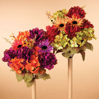 Gerson  Assorted Flowers Bouquet  Fall Decoration  19-1/2 in. H x 12 in. W 1 pk (Pack of 12)