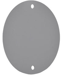 Weatherproof Round Blank Cover, Gray