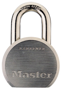 Master Lock Solid Steel Contractor Grade Padlock 7/16 Dia. x 1-1/8 L x 2-1/2 W in.