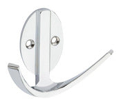 National Hardware N807-002 3" Chrome Modern Double Robe Hook