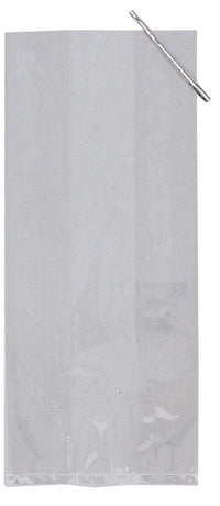 Creative Converting 71014 13.50" X 5.25" X 0.05" Large Clear Solid Cellophane Bags 20                                                                 