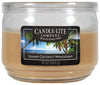 Candle Lite Cream Island Coconut Mahogany Scent Candle 10 oz (Pack of 4)