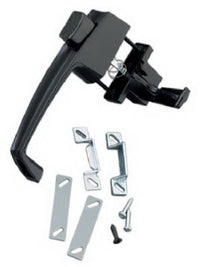 Screen & Storm Door Latch, Out-Swinging, Push-Button, Black