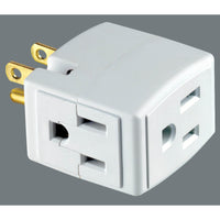 Leviton Grounded 3 outlets Outlet Adapter 1 pk