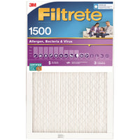 Pleated Air Filter, Ultra Allergen Reduction, 3 Months, Purple, 18x25x1-In. (Pack of 4)