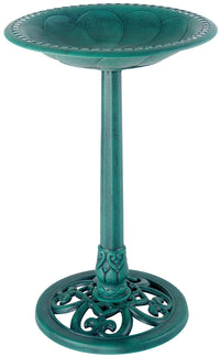 Gardman Ba01136 20.87 X 16.54 X 20.87 Verdigris Pedestal Bird Bath