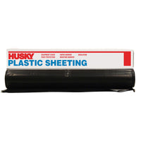 Husky Plastic Sheeting 4 mil T X 12 ft. W X 100 ft. L Polyethylene Black 1