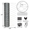 Garden Craft 24 in. H X 150 ft. L Galvanized Steel Poultry Netting 2 in.