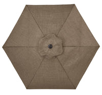 Living Accents  9 ft. Tiltable Brown  Cayman  Patio Umbrella