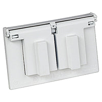 Red Dot Rectangle Zinc 1 gang Duplex Box Cover