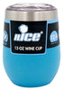 Nice Wpf-519534 12 Oz Blue Vacuum-Insulated Stainless-Steel Wine Tumbler