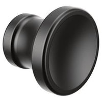 Matte black drawer knob