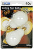 Feit Electric 40 W A15 Ceiling Fan Incandescent Bulb E12 (Candelabra) Soft White 2 pk